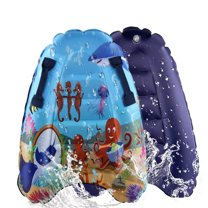 Aufblasbares Bodyboard Kinder, Shyllin Tragbares Aufblasbares Surfbrett mit Griffen, Lernen Hilfsmat
