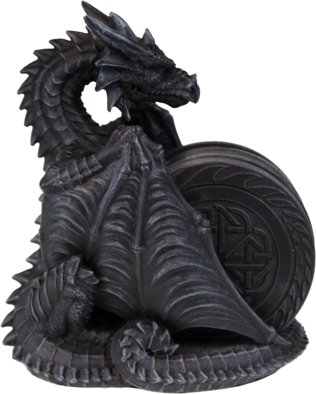 Nemesis Now Dragons Lair Untersetzer-Set, 22 cm, Schwarz