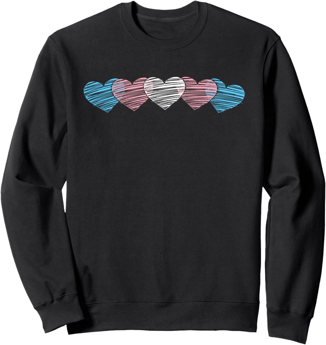 LGBTQ Transsexuell Herz Gay Pride Queer Geschenk Transgender Sweatshirt