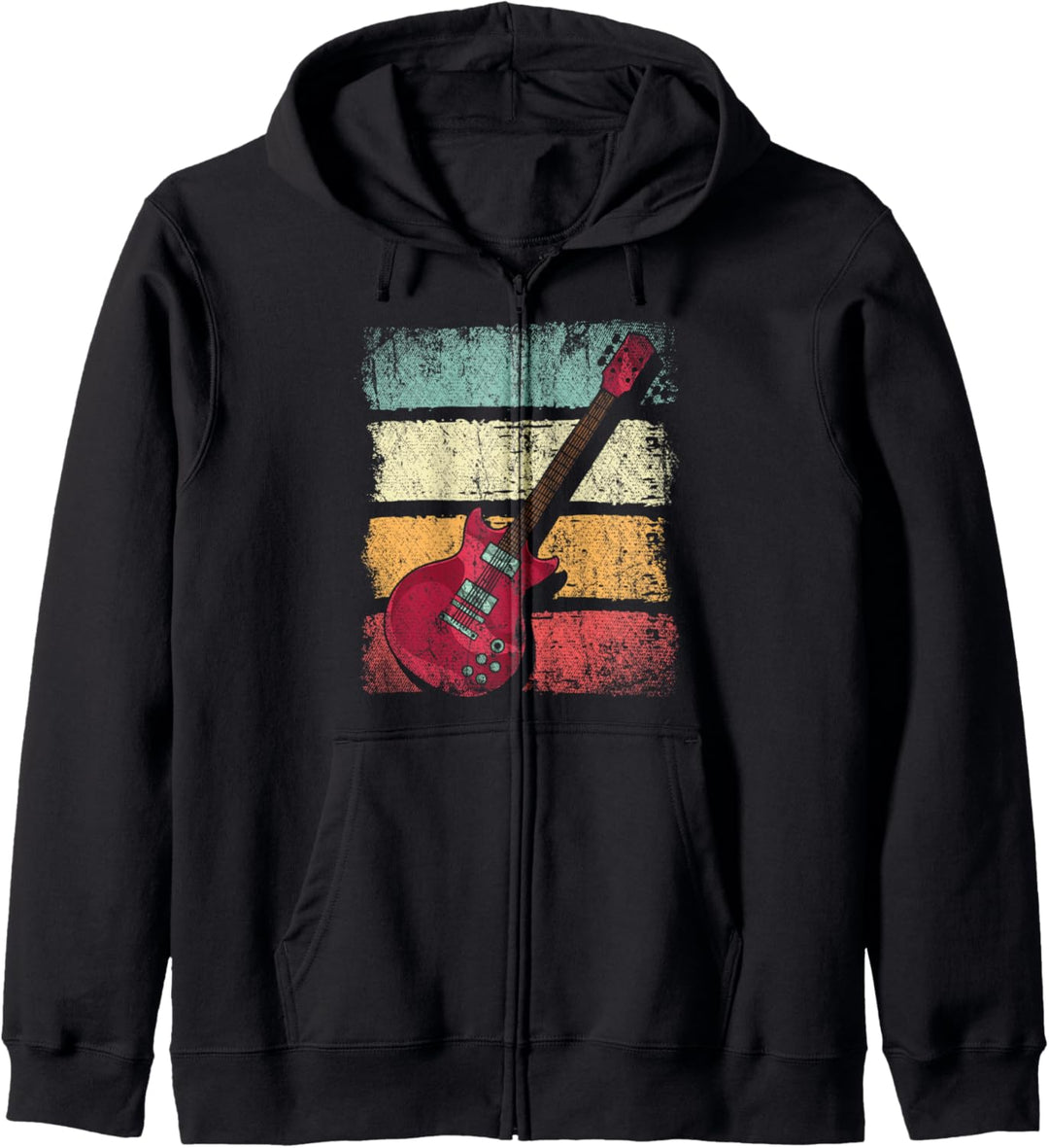 Retro Gitarre Kapuzenjacke