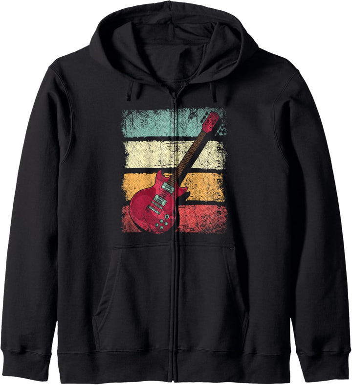 Retro Gitarre Kapuzenjacke