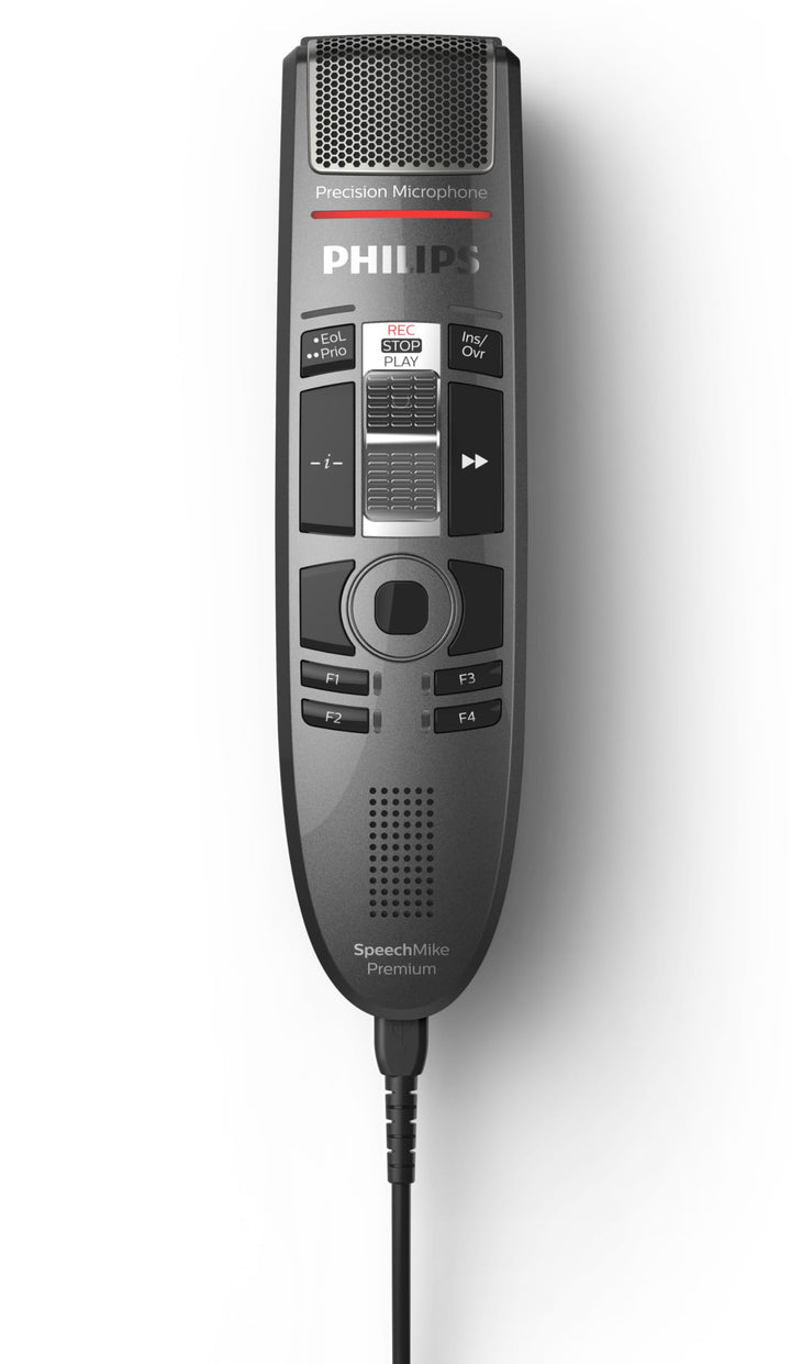 Philips SMP3710 SpeechMike Premium Touch, USB-Diktiermikrofon für kristallklare Aufnahmen und beste