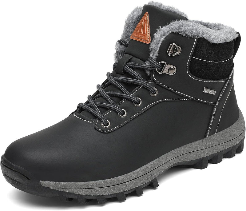 Mishansha Winterschuhe Herren Damen Winterstiefel Outdoor Gefüttert Gr. 39-46 EU 36 EU Kohlenstoff,