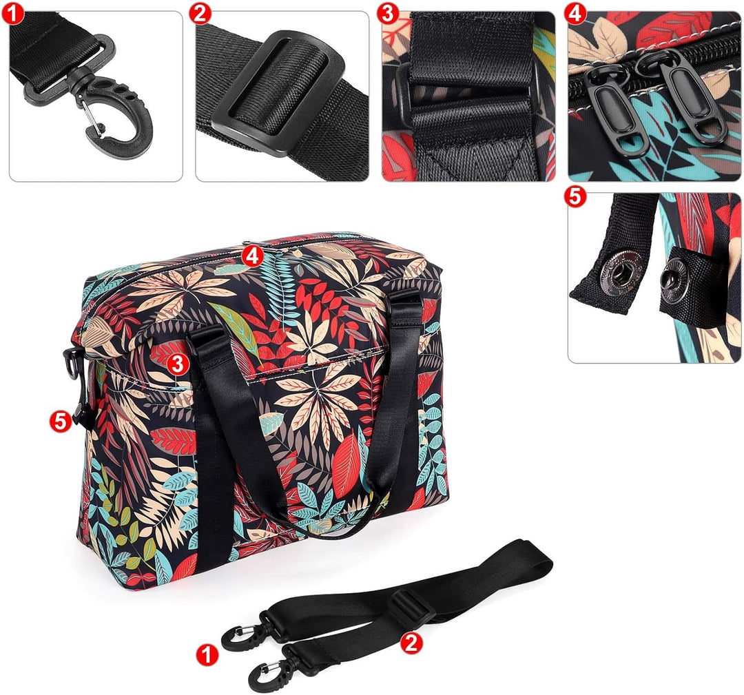 HAWEE Sporttasche Damen Gross Leichte Reisetasche Herren Faltbare Gym Duffel Bag Weekender Travel Ba