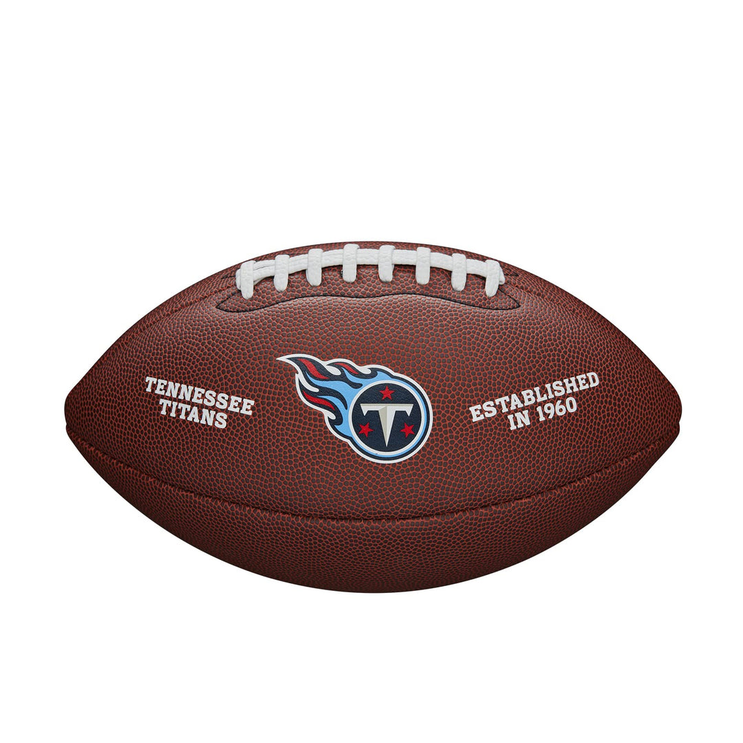 Wilson American Football NFL TEAM LOGO, Offizielle Grösse, Mischleder OFFICIAL Tennessee Titans, OFF