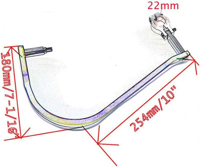 Aluminium Motorrad Handschützer Motorrad Motocross Dirtbike MX ATV Handschützer Lenkerschützer passe