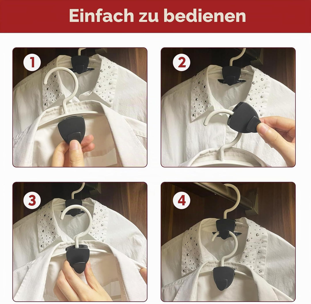 Kleiderbügel Platzsparend 30 Stück - Schwerlast Organizer bis 20KG | Stabile platzsparende Kleiderbü