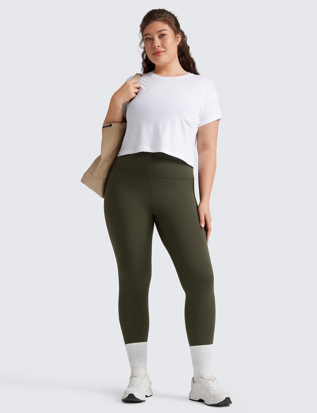 CRZ YOGA Butterluxe Damen Übergrösse Leggings - 64cm Grosse Grössen High Waist Workout Leggins Butte