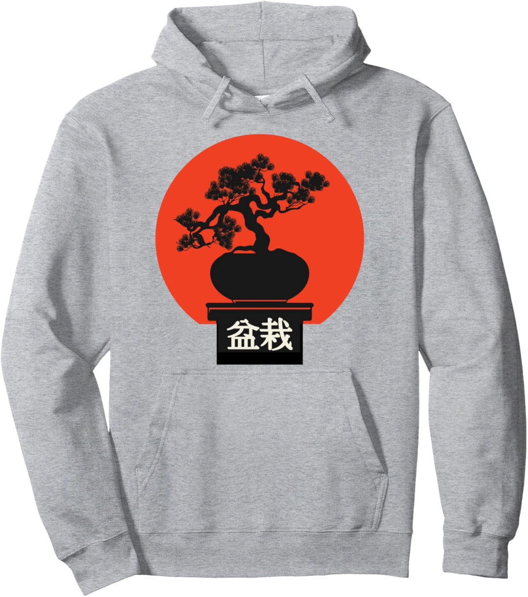 Bonsai Baum Grafik Japanische Zen Bonsai Pullover Hoodie
