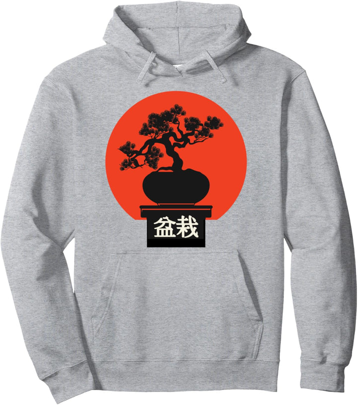 Bonsai Baum Grafik Japanische Zen Bonsai Pullover Hoodie