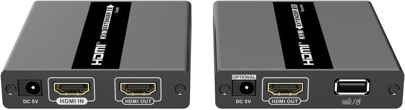 PremiumCord HDMI Extender bis zu 60m über Patchkabel Cat6 / Cat6a / Cat7 + USB, Lokales HDMI Port, M