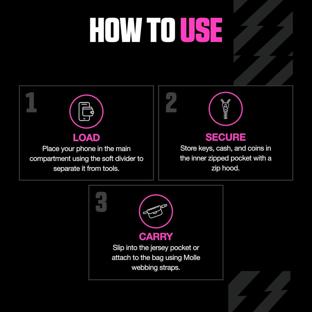 Muc-Off Essentials Wasserfeste Tasche – Robustes Neon 900D Polyester - Wasserabweisende Fahrradtasch
