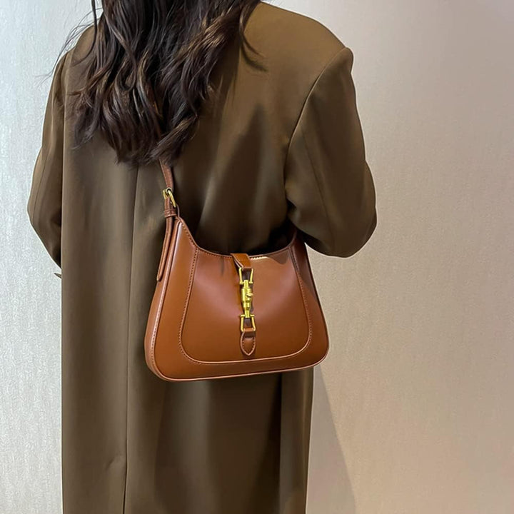 CARZA Schultertasche Geldbörse für Damen, Handtasche Crossbody Tasche Unterarm PU Leder Geldbörse To