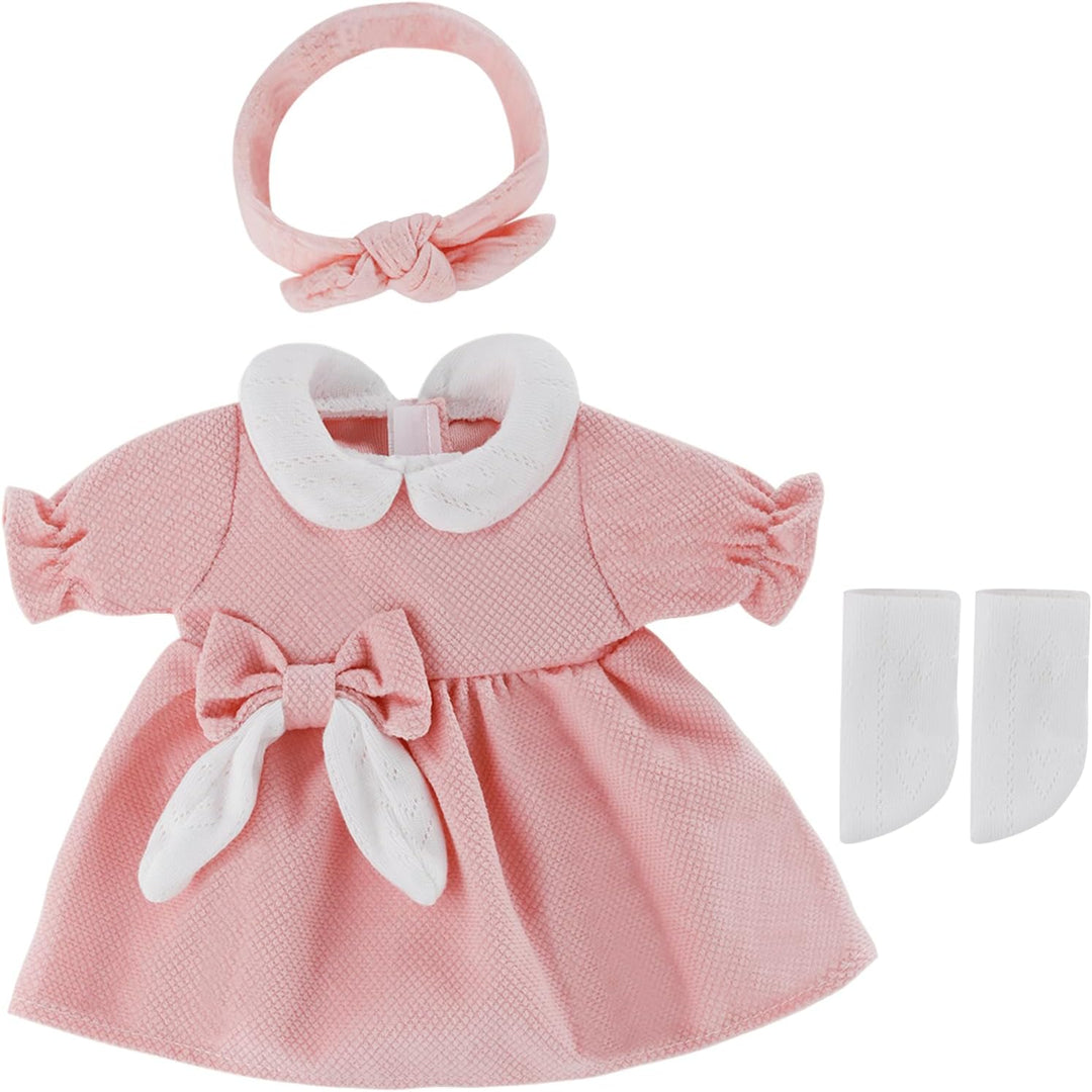 Puppenkleidung für 22-30 cm New Born Baby Puppen, Kleidung Bekleidung Outfits 4er-Pack (Keine Puppe)