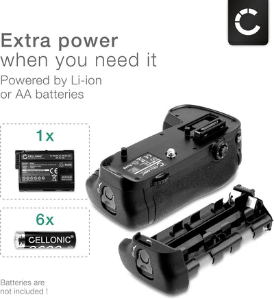 CELLONIC® Batteriegriff MB-D15 für Nikon D7100, D7200 Akkugriff für EN-EL15 Battery Grip - Kamera Ho