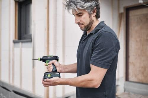 Festool Akku-Bohrschrauber T 18+3 HPC 4,0 I-Plus (mit Akkupacks BP 18 Li 4,0, Schnellladegerät, Werk