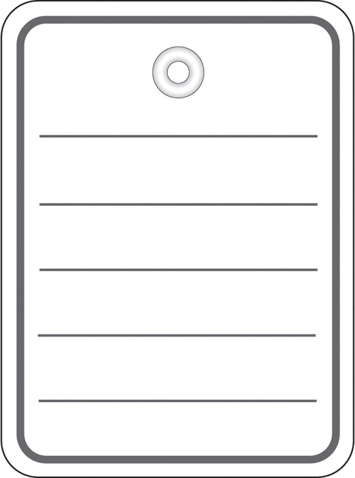 HERMA 6842 Warenanhänger mit Öse, Faden und Splint (48 x 65 mm, gross, Fadenlänge ca. 8 cm) Anhänges