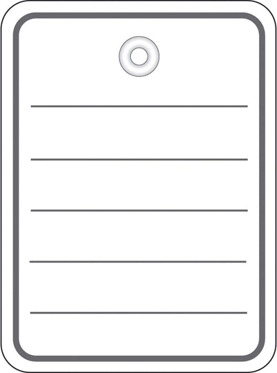 HERMA 6842 Warenanhänger mit Öse, Faden und Splint (48 x 65 mm, gross, Fadenlänge ca. 8 cm) Anhänges