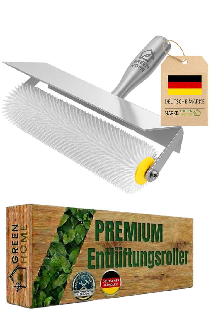 Green Home Entlüftungsroller 25 cm mit Spritzschutz - Stachellänge: 11 mm - Profi-Qualität 25 cm Rol
