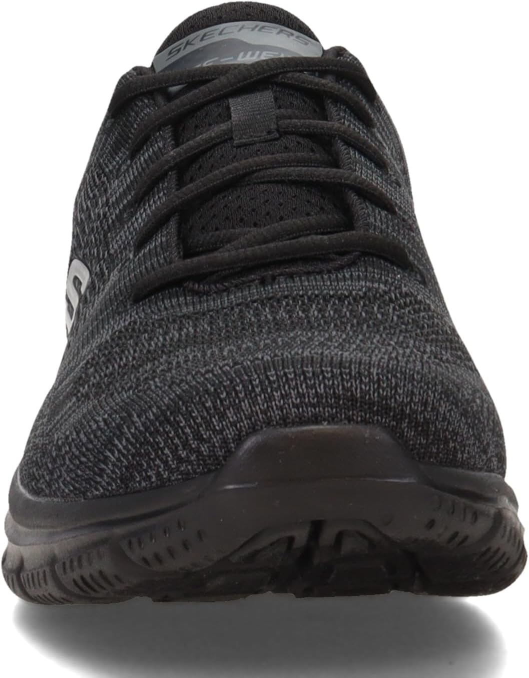 Skechers Herren 232298 BBK Sneaker 42 EU Black Knit Black Trim, 42 EU Black Knit Black Trim