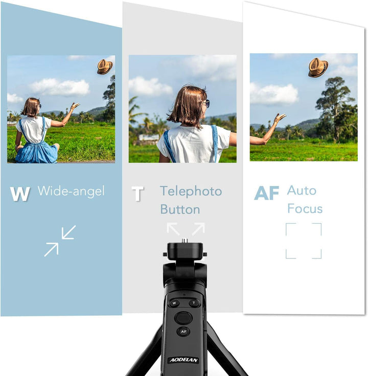 AODELAN Camera Stativ mit Fernbedienung Handgriff für Vlogging, Kompatibel mit Canon EOS RP, EOS R,