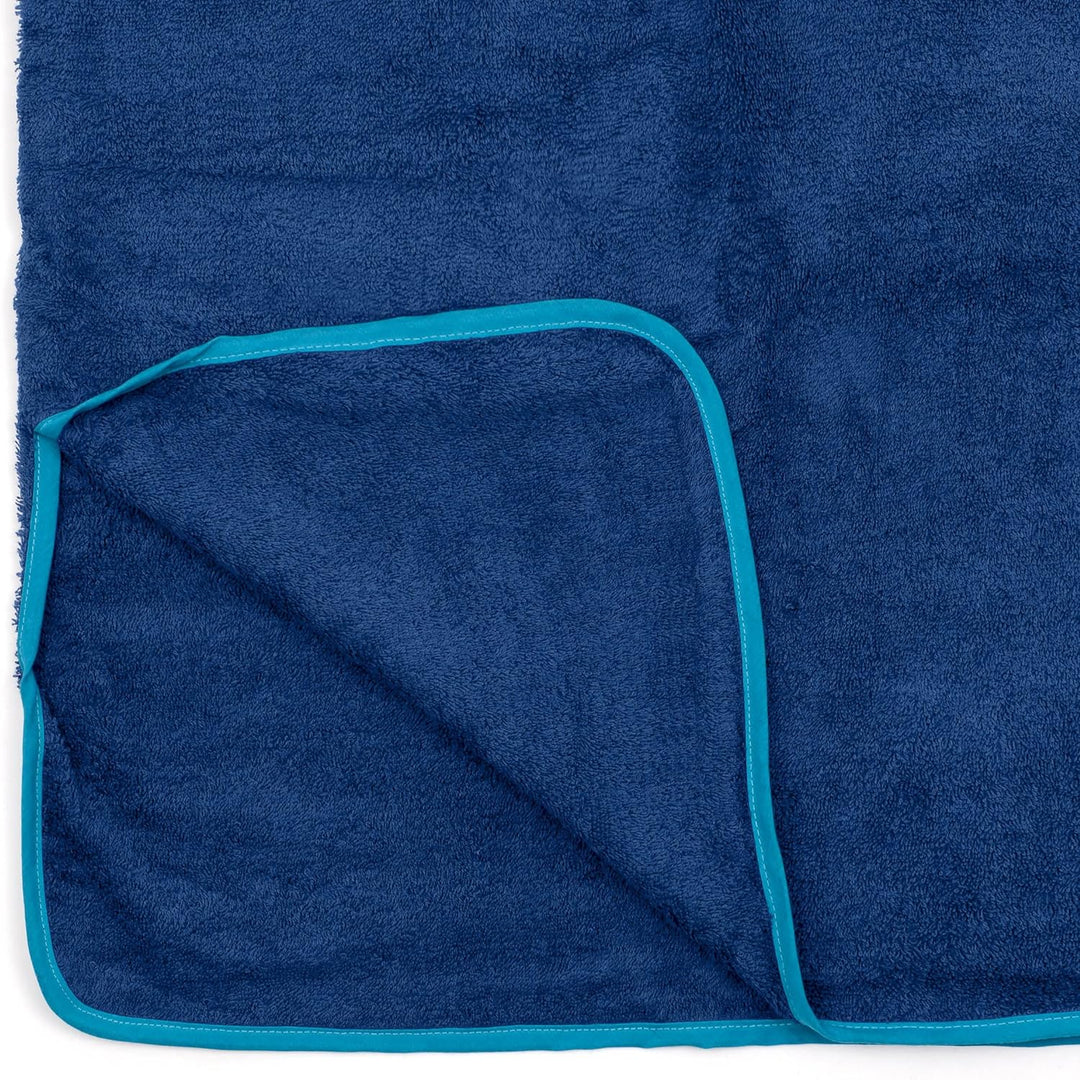 Erwachsene Frottee Poncho BGG1701, Blau, Einheitsgrösse Erwachsene (Einheitsgrösse), Erwachsene (Ein