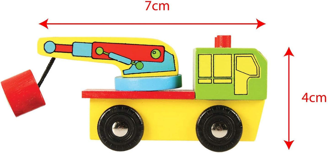 Bigjigs Rail Fahrzeug Set 9 Teile