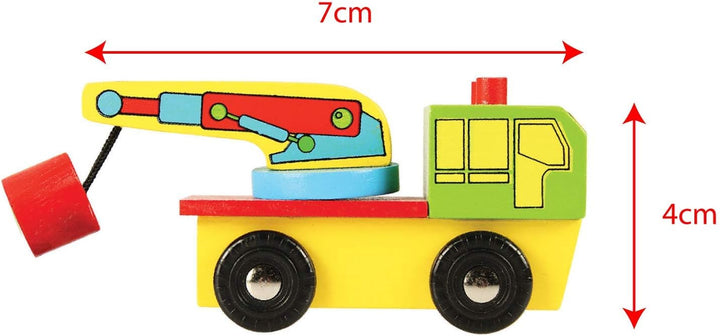 Bigjigs Rail Fahrzeug Set 9 Teile