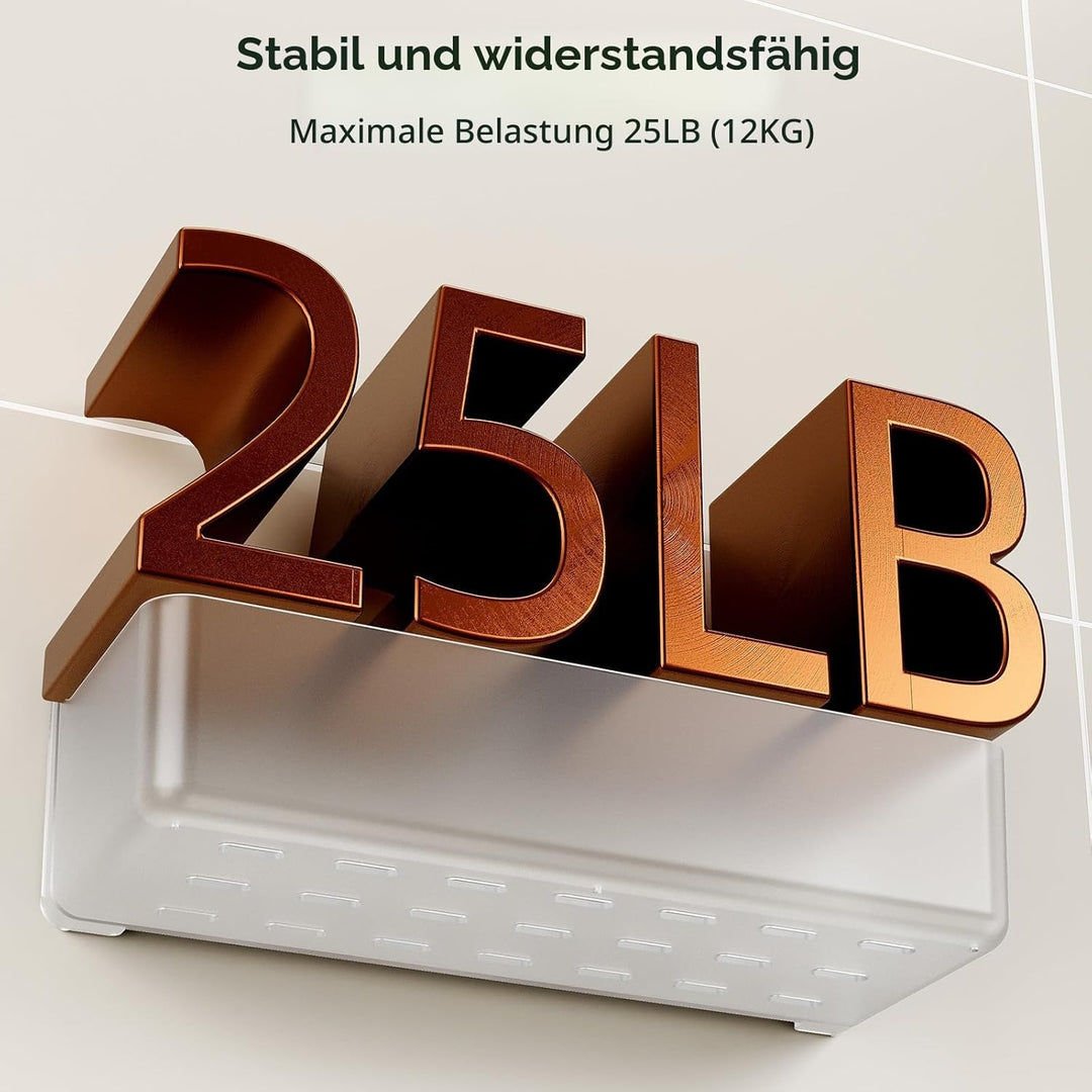 Orimade Duschablage ohne Bohren-Duschregal 5 Stück,Shampoo Halterung für Dusche Grosse Kapazität,Bad
