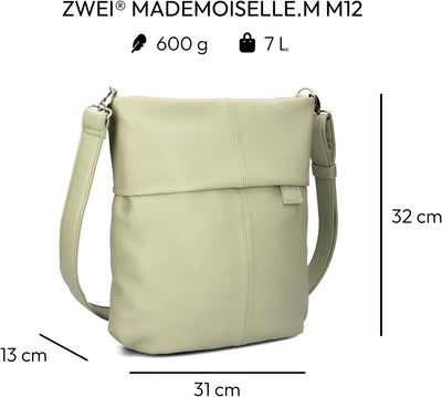 Zwei Damen Mademoiselle M12 Handbag Jade, Jade