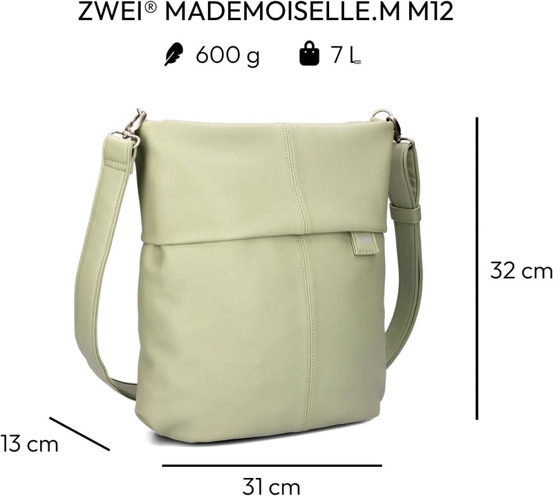 Zwei Damen Mademoiselle M12 Handbag Jade, Jade