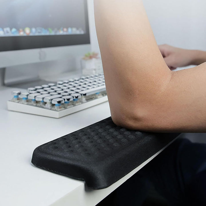 2 Stück L-Förmige Handballenauflage Tastatur, Memory-Schaum Armauflage Schreibtisch, Ergonomisches W