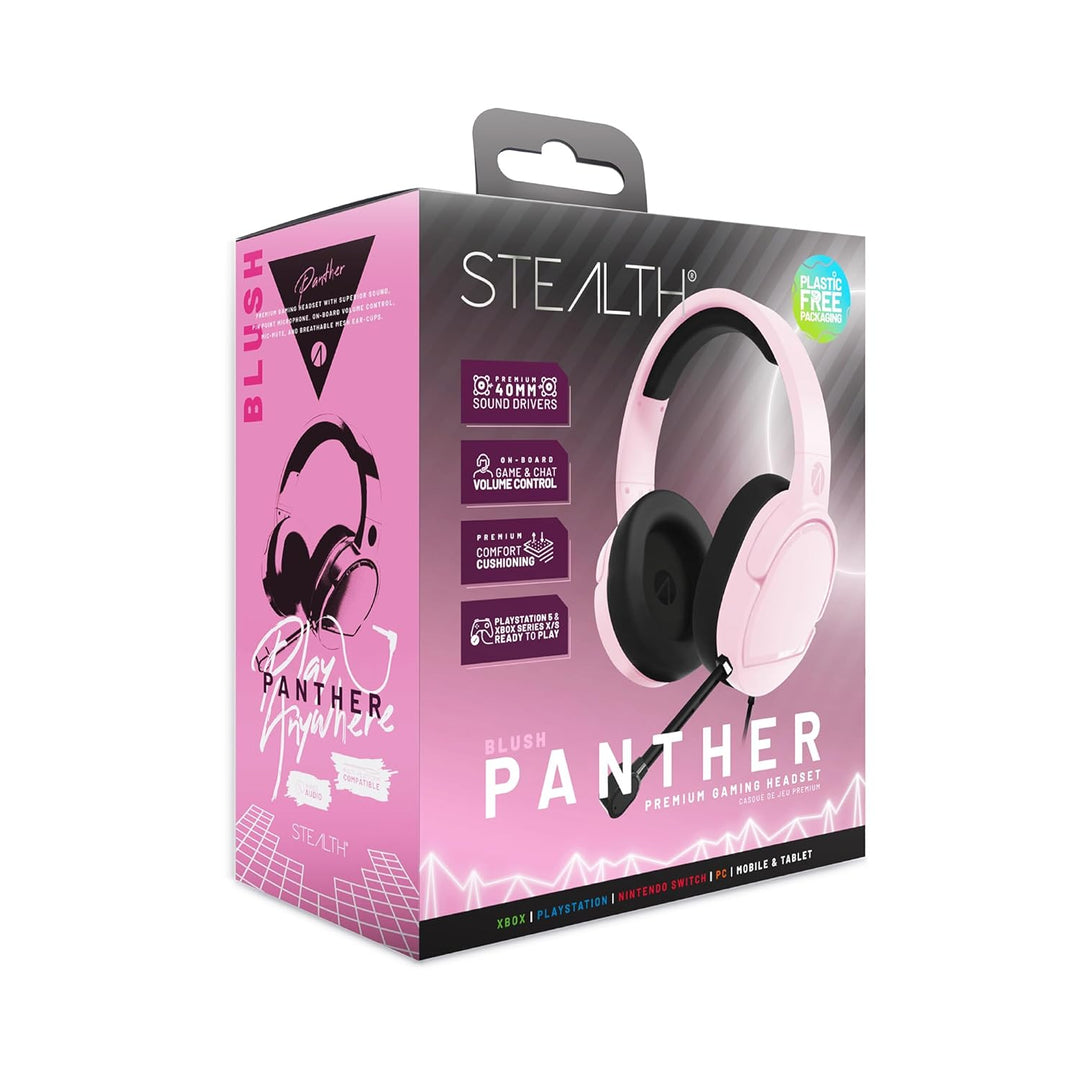 Panther Gaming Headset Blush (PS4/PS5/XBOX/NSW), Blush