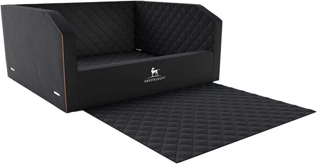 Knuffelwuff Cargo Hundebox Auto Kofferraum Schutz Hundetransportbox Transportbox Hund Schwarz 100 x