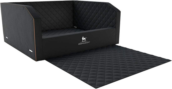 Knuffelwuff Cargo Hundebox Auto Kofferraum Schutz Hundetransportbox Transportbox Hund Schwarz 100 x