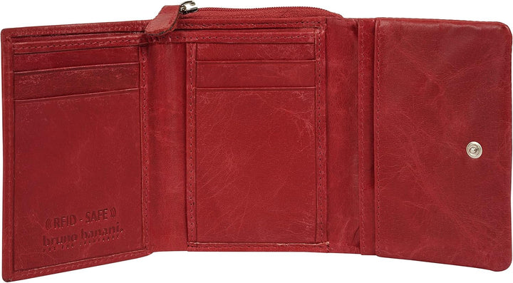 bruno banani Geldbörse Echt Leder rot Damen - 021753, Rot