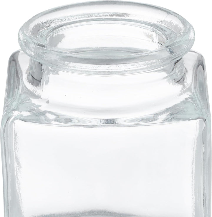 Relaxdays Gewürzgläser 12er Set, Gewürzdosen Glas, 50 ml, mit Etiketten, Stift &amp; Trichter, Korkdecke