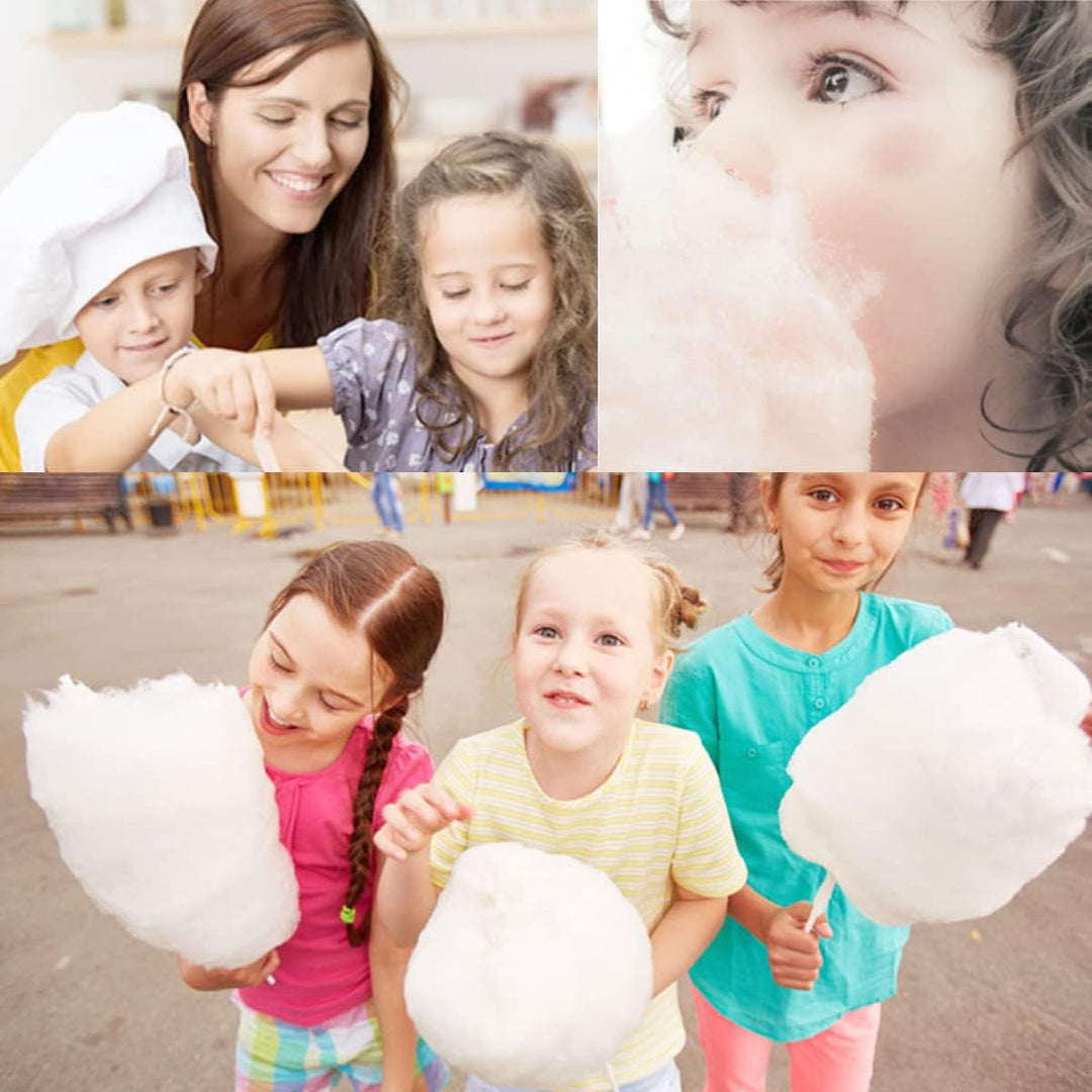 450W Zuckerwattemaschine Set für Zuhause Cotton Candy Machine mit Messlöffel und 10er Stäbchen, für