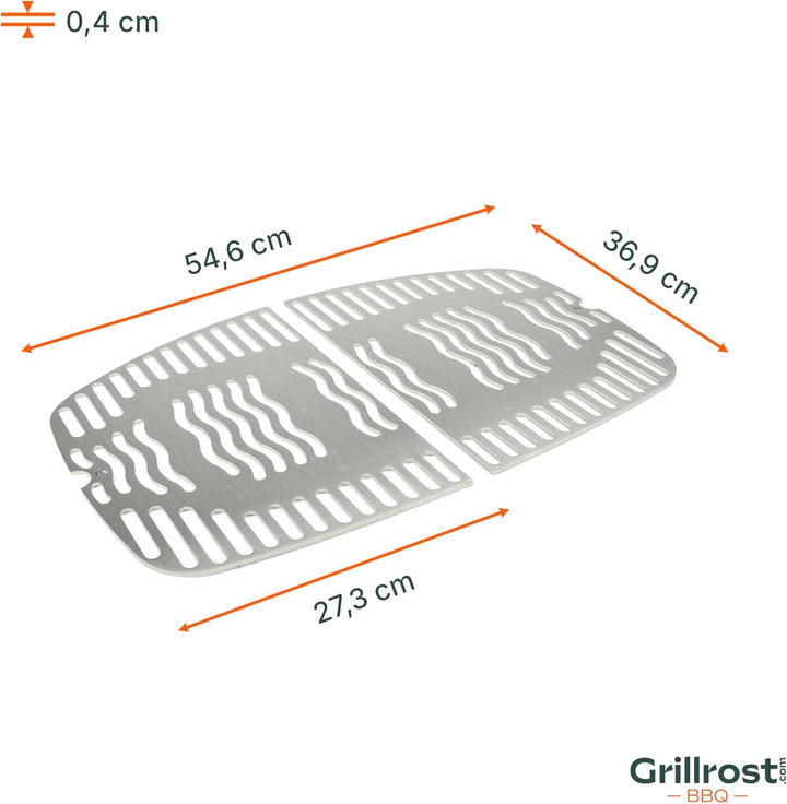 Grillrost.com Das Original Edelstahl INOX Grillroste für Napoleon Travel Q | spülmaschinenfest - Set