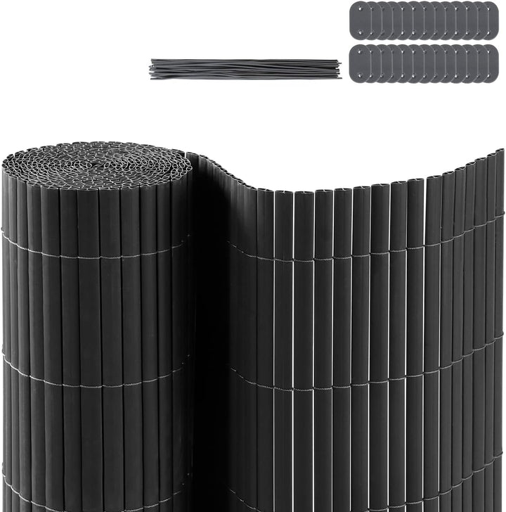 CCLIFE PVC Sichtschutzmatte Sichtschutz Sichtschutzzaun Windschutz UV-beständig für Balkon Garten Te