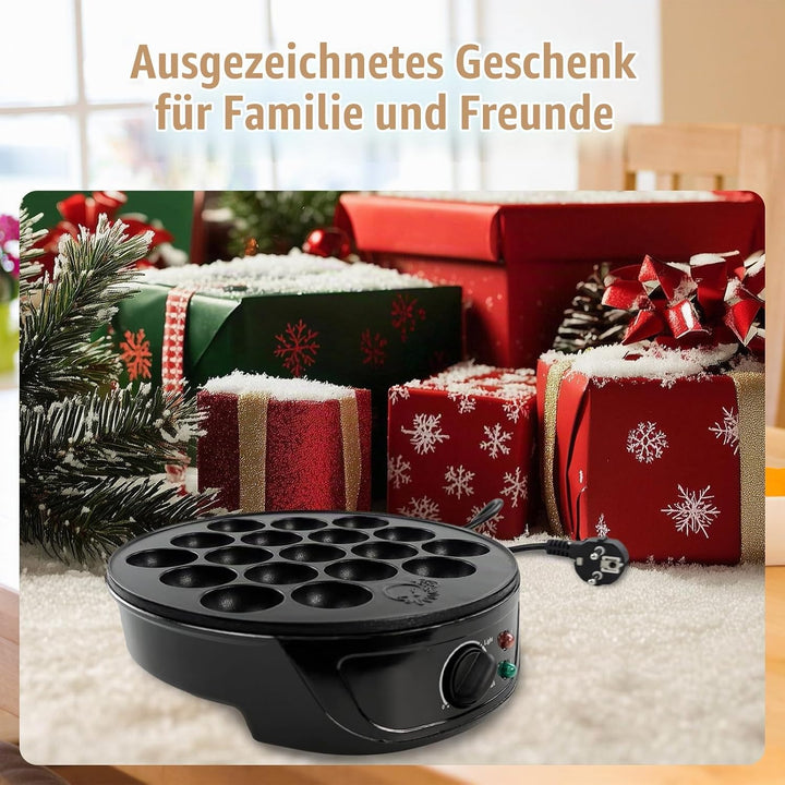 Elektrischer Takoyaki Maker, 750W 18 Löcher Takoyaki Maschine Mini Octopus Ball Making Tool Backform