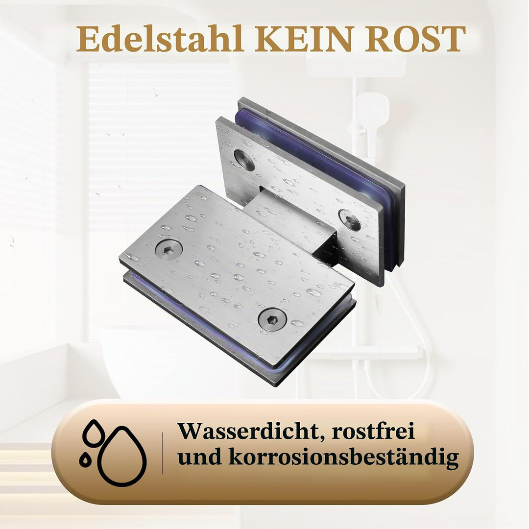 Alise Robuste 180 Grad Glastür Schrank Vitrine Klemme Glas Duschtüren Scharnier Ersatzteile Edelstah