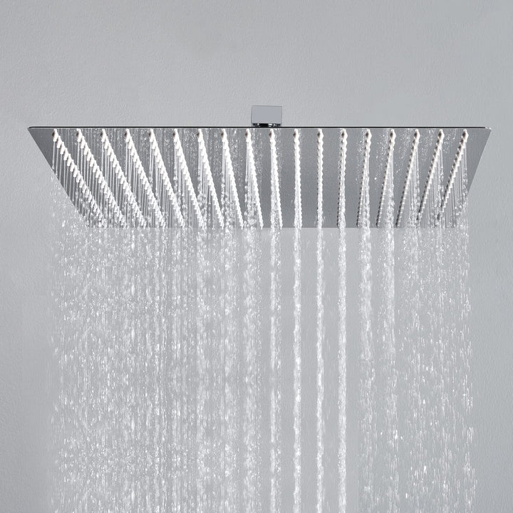 JOHO 304 Kopfbrause Duschkopf Regendusche Einbauduschkopf 40x40cm 40*40cm