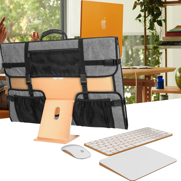 CURMIO Tragetasche für Apple 24" iMac, Schutzhülle für Apple IMAC 24 Zoll Display, Monitor Tasche mi