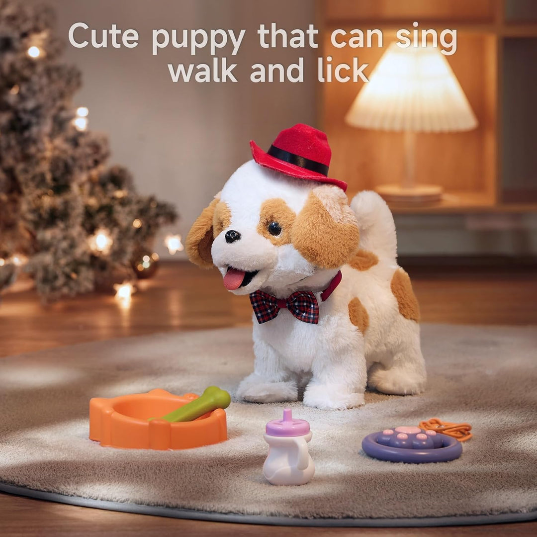 OR OR TU Hund Spielzeug Kinder Plüschwelpe Leckt Elektronische Haustiere mit Ferngesteuerter, der Lä