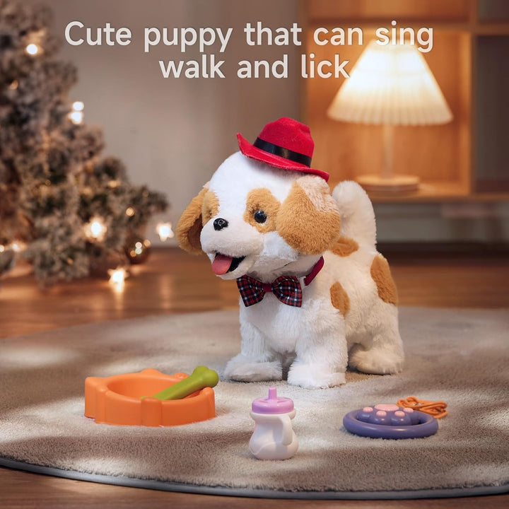 OR OR TU Hund Spielzeug Kinder Plüschwelpe Leckt Elektronische Haustiere mit Ferngesteuerter, der Lä