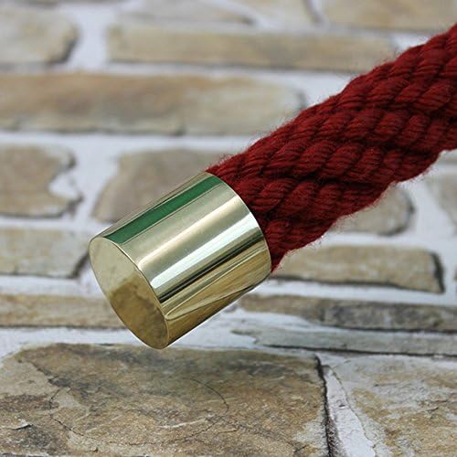 HAMBURGER TAUWERK-FABRIK EST. 1901 2 Endkappen und 8 Seilträger Messing glänzend für 30mm Handlaufse