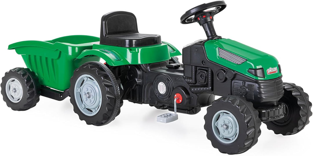 Lemodo Trettraktor ab 3 Jahre | Kinder Traktor in grün| Traktor zum draufsitzen | Kindertraktor mit