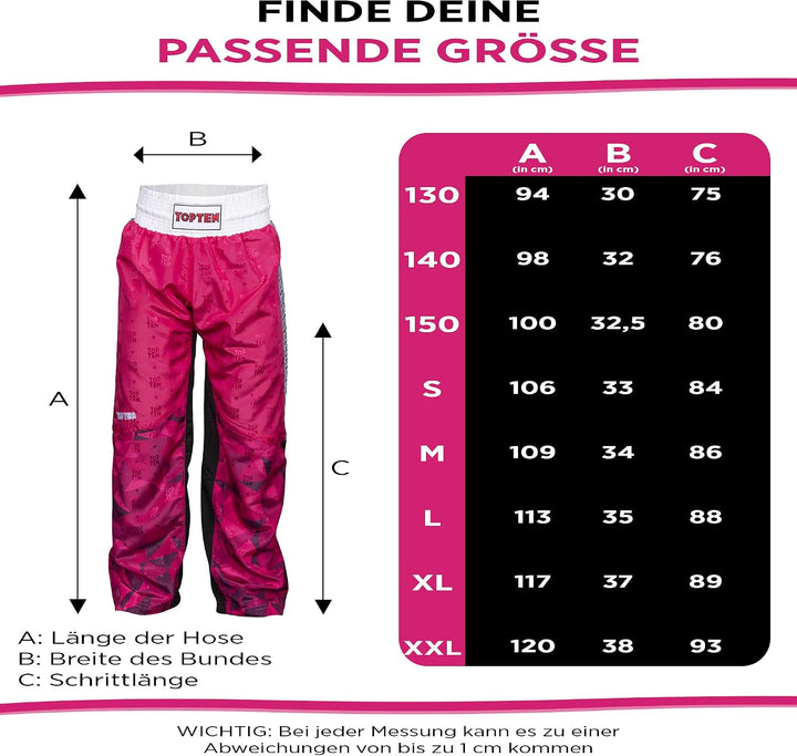 TOP TEN Kickboxhose „Prism“ L Rosa, L Rosa