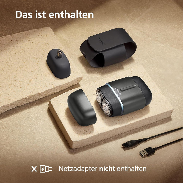 Philips Rasierer Series 700 - kompakter Elektrorasierer, Lift & Cut-System, Dual SteelPrecision-Klin